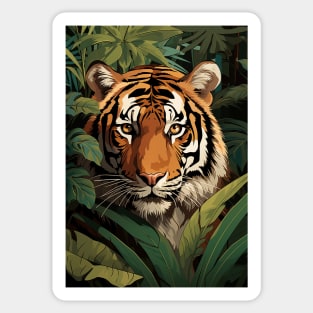 Jungle Tiger Face Sticker